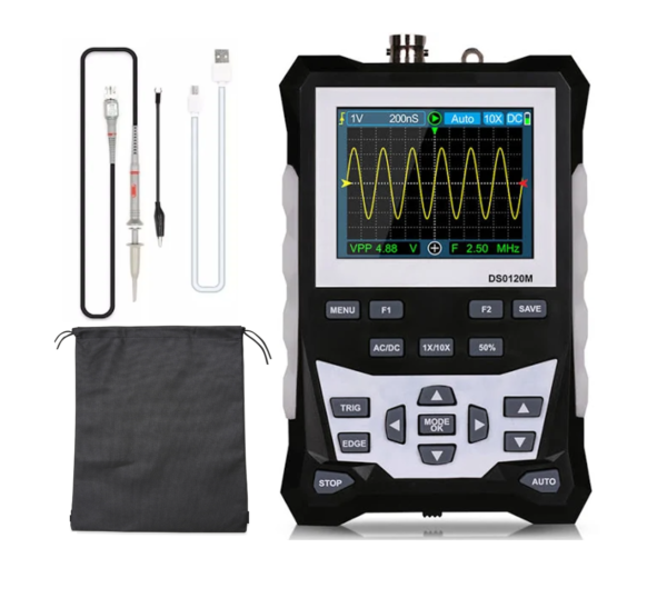 Mini Osciloscópio DSO120M 120MHz